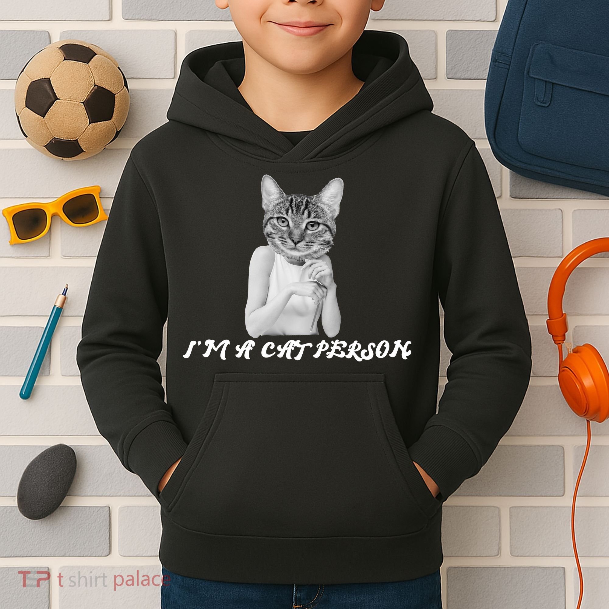 I'm A Cat Person Kids Hoodie