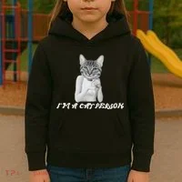 I'm A Cat Person Kids Hoodie thumb 3