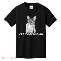 I'm A Cat Person Kids T-Shirt thumb 0