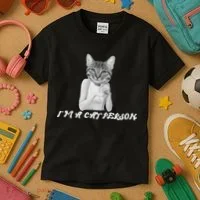 I'm A Cat Person Kids T-Shirt thumb 3
