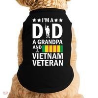 I'm A Dad A Grandpa and A Vietnam Veteran Doggie Tank thumb 0
