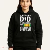 I'm A Dad A Grandpa and A Vietnam Veteran Hoodie thumb 5