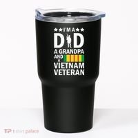 I'm A Dad A Grandpa and A Vietnam Veteran Tumbler thumb 0