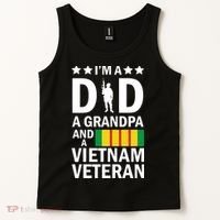 I'm A Dad A Grandpa and A Vietnam Veteran Tank Top thumb 2