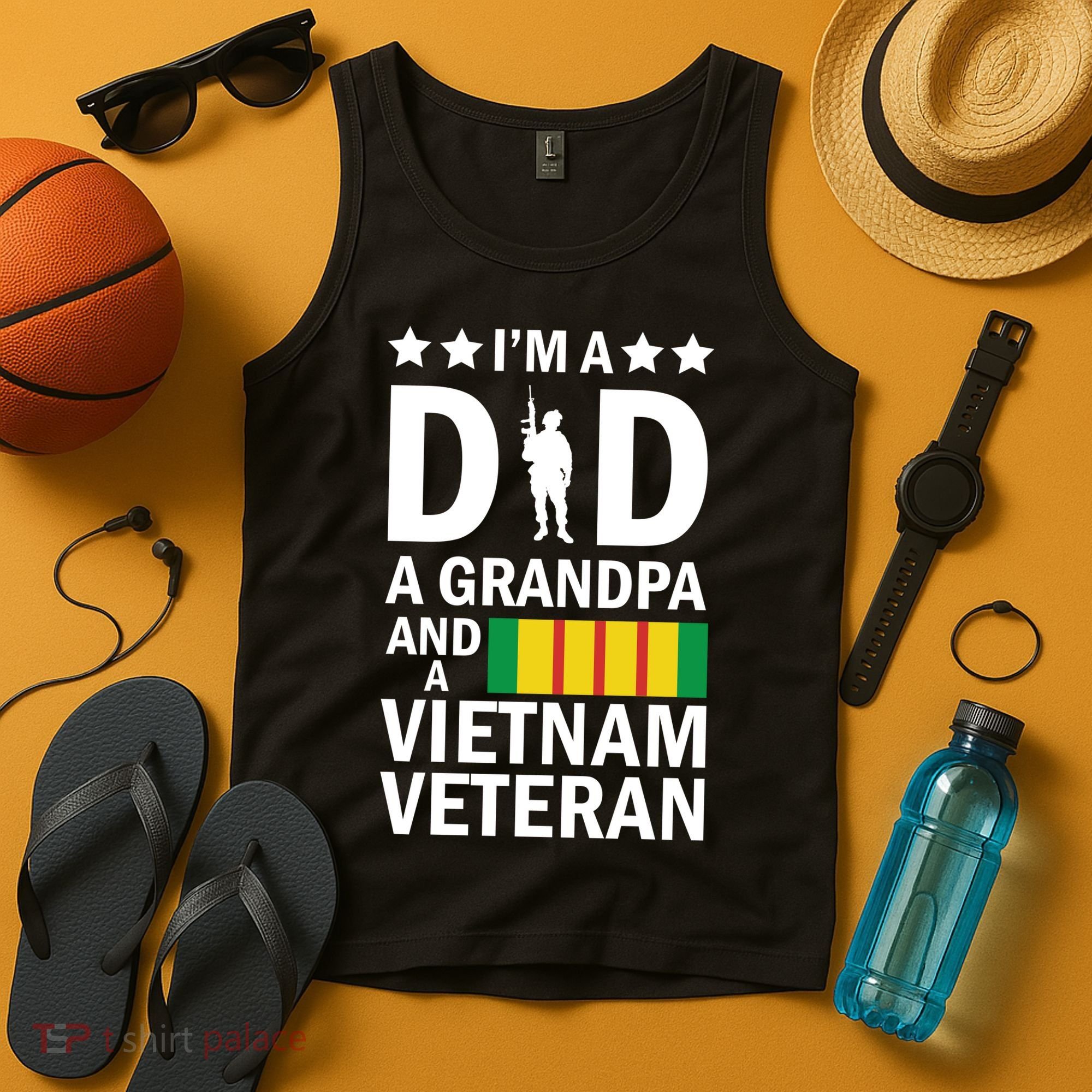 I'm A Dad A Grandpa and A Vietnam Veteran Tank Top