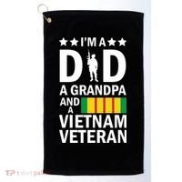 I'm A Dad A Grandpa and A Vietnam Veteran Golf Towel thumb 0