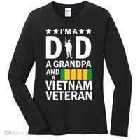 I'm A Dad A Grandpa and A Vietnam Veteran Women's Long Sleeve Shirt thumb 0