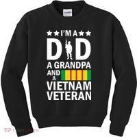I'm A Dad A Grandpa and A Vietnam Veteran Kids Sweatshirt thumb 0