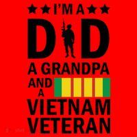 I'm A Dad A Grandpa and A Vietnam Veteran Santa Hat thumb 1