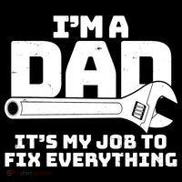 I'm A Dad It's My Job To Fix Everything Ornament thumb 1