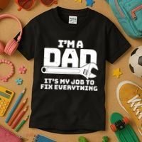 I'm A Dad It's My Job To Fix Everything Kids T-Shirt thumb 3