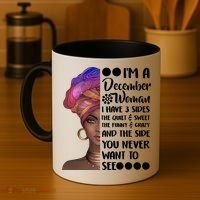I'm A December Woman Cute Birthday Coffee Mug thumb 4