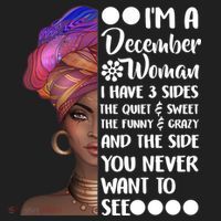 I'm A December Woman Cute Birthday Beanie thumb 2
