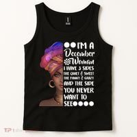 I'm A December Woman Cute Birthday Tank Top thumb 2