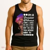 I'm A December Woman Cute Birthday Tank Top thumb 3