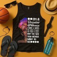 I'm A December Woman Cute Birthday Tank Top thumb 4