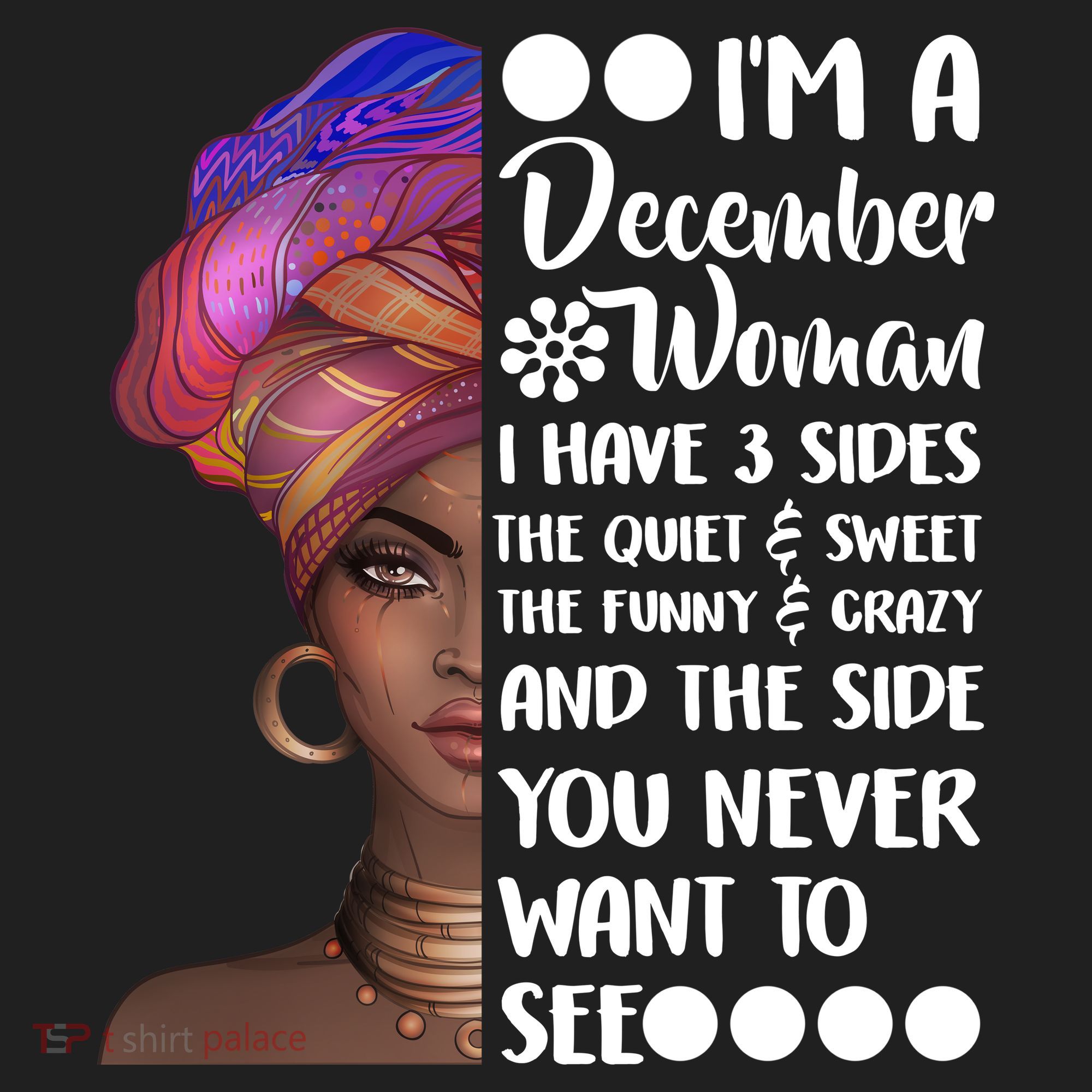 I'm A December Woman Cute Birthday Golf Towel
