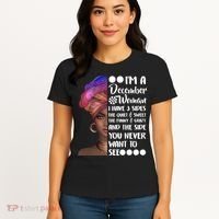 I'm A December Woman Cute Birthday Women's T-Shirt thumb 4