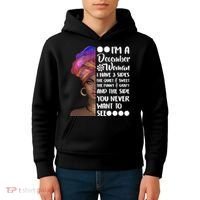 I'm A December Woman Cute Birthday Kids Hoodie thumb 4