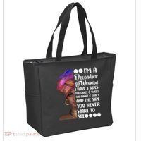 I'm A December Woman Cute Birthday Tote Bag thumb 2