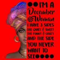 I'm A December Woman Cute Birthday Santa Hat thumb 1