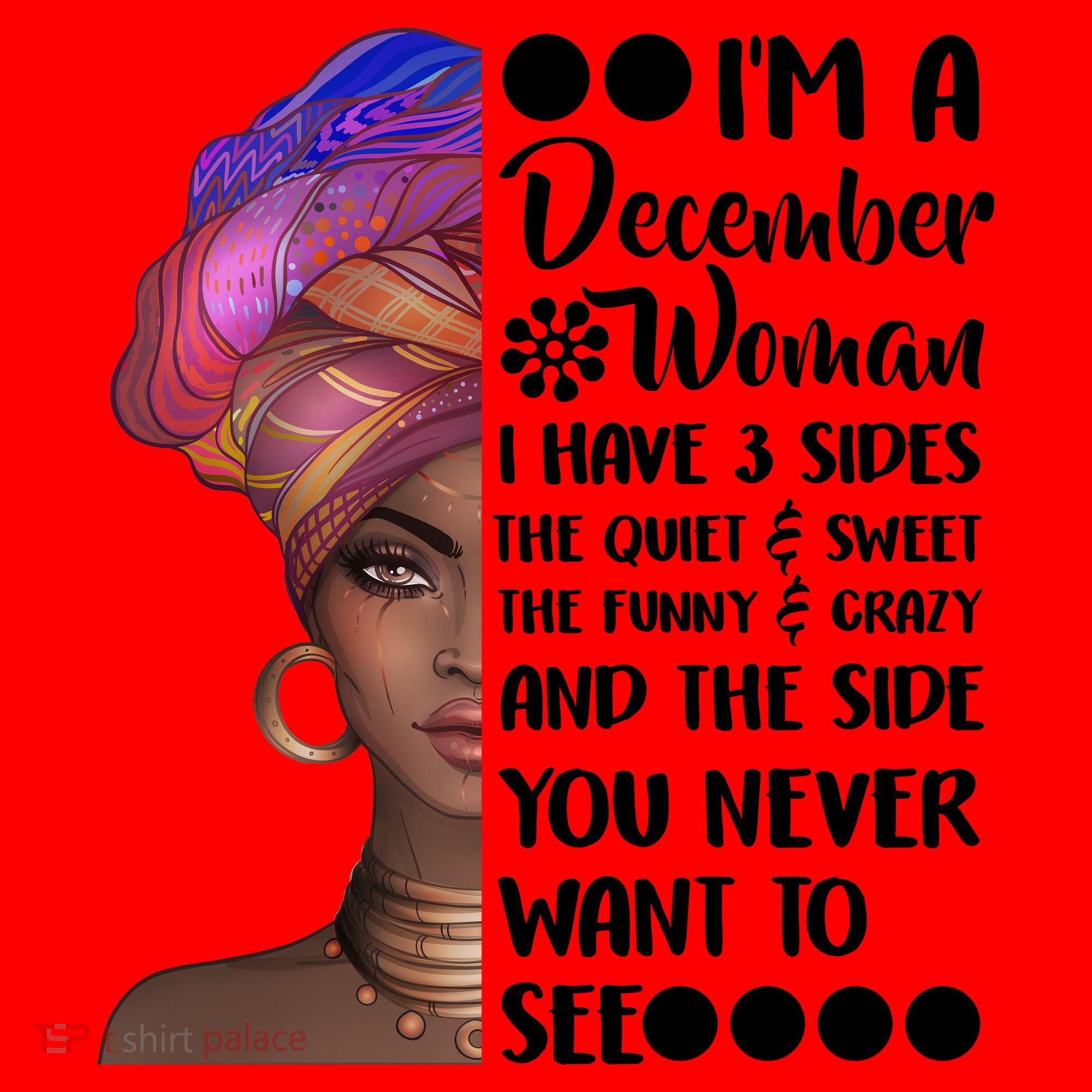 I'm A December Woman Cute Birthday Santa Hat