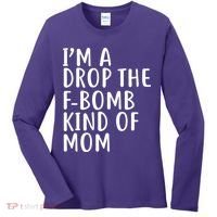 I'm A Drop The F-Bomb Kind Of Mom1 Women's Long Sleeve Shirt thumb 0