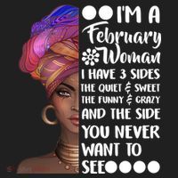 I'm A February Woman Beanie thumb 2