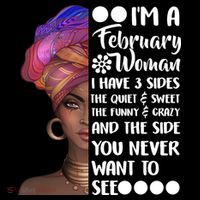 I'm A February Woman Women's Hoodie thumb 2