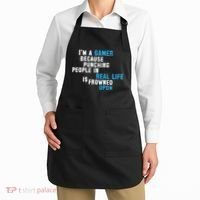 I'm A Gamer Because Punching People Apron thumb 2