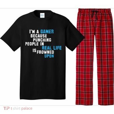 I'm A Gamer Because Punching People Pajama Set