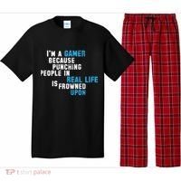 I'm A Gamer Because Punching People Pajama Set thumb 0
