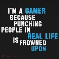 I'm A Gamer Because Punching People Tank Top thumb 6
