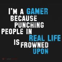 I'm A Gamer Because Punching People Kids Long Sleeve Shirt thumb 2