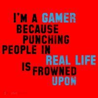 I'm A Gamer Because Punching People Santa Hat thumb 1