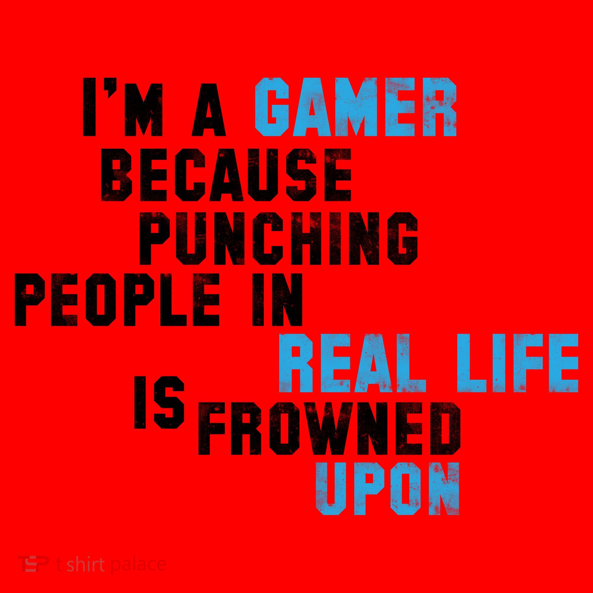 I'm A Gamer Because Punching People Santa Hat