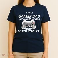 I'm A Gamer Dad Like A Normal Dad But Much Cooler T-Shirt thumb 4