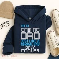 I'm A Gaming Dad Like a Normal Dad Only Cooler Hoodie thumb 4