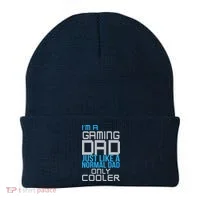 I'm A Gaming Dad Like a Normal Dad Only Cooler Beanie thumb 0