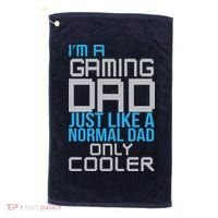 I'm A Gaming Dad Like a Normal Dad Only Cooler Golf Towel thumb 0