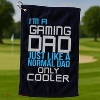 I'm A Gaming Dad Like a Normal Dad Only Cooler Golf Towel thumb 1