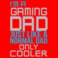 I'm A Gaming Dad Like a Normal Dad Only Cooler Santa Hat thumb 1
