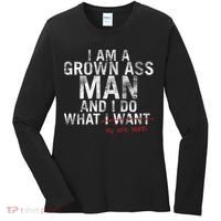 I'm A Grown Man And I Do What My Wife Wants Women's Long Sleeve Shirt thumb 0
