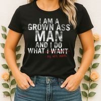 I'm A Grown Man And I Do What My Wife Wants Women's T-Shirt thumb 2