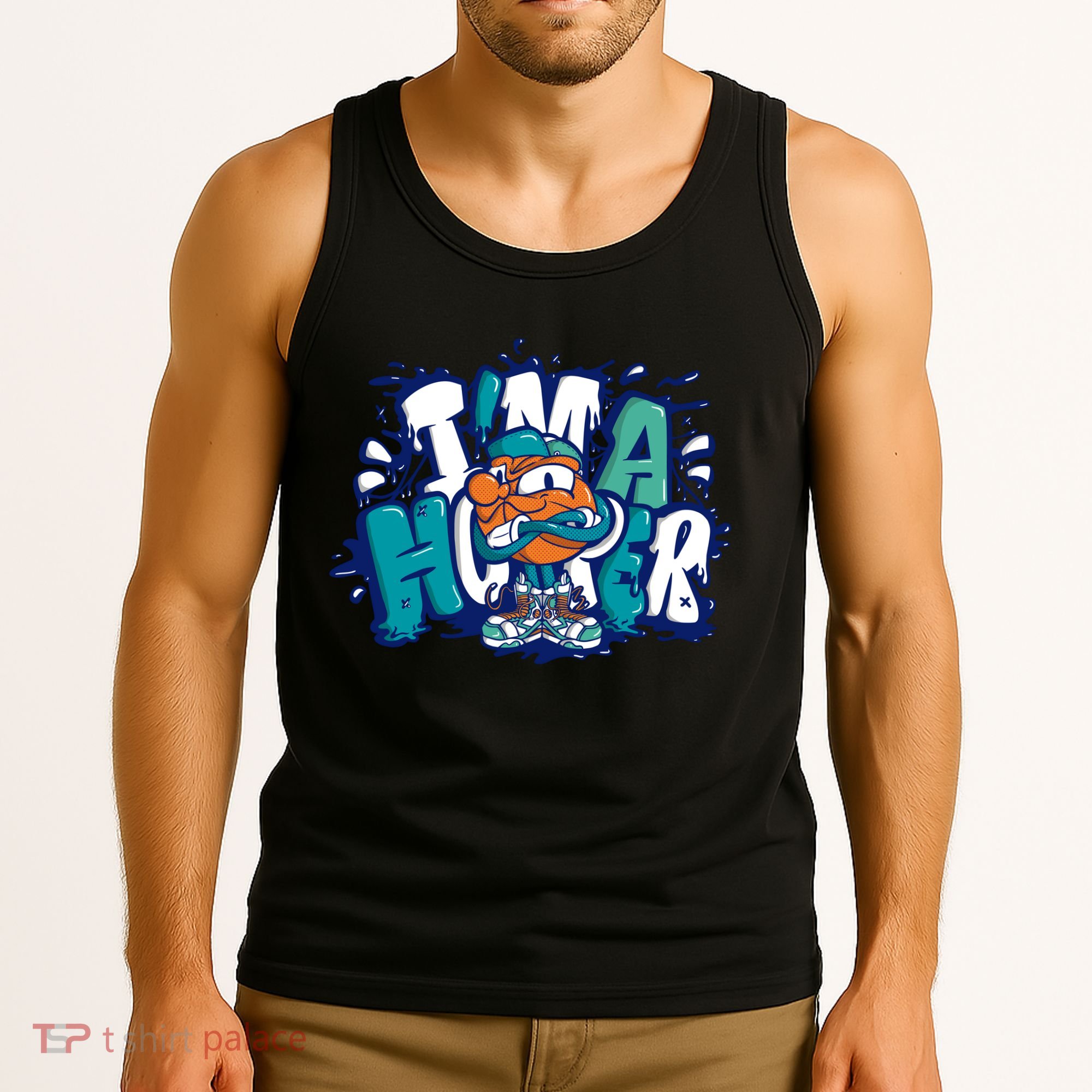 I'm A Hooper Basketball Graffiti Tank Top