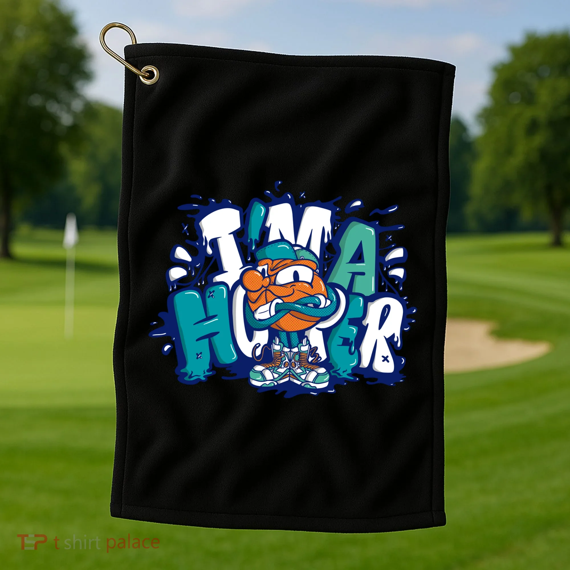 I'm A Hooper Basketball Graffiti Golf Towel