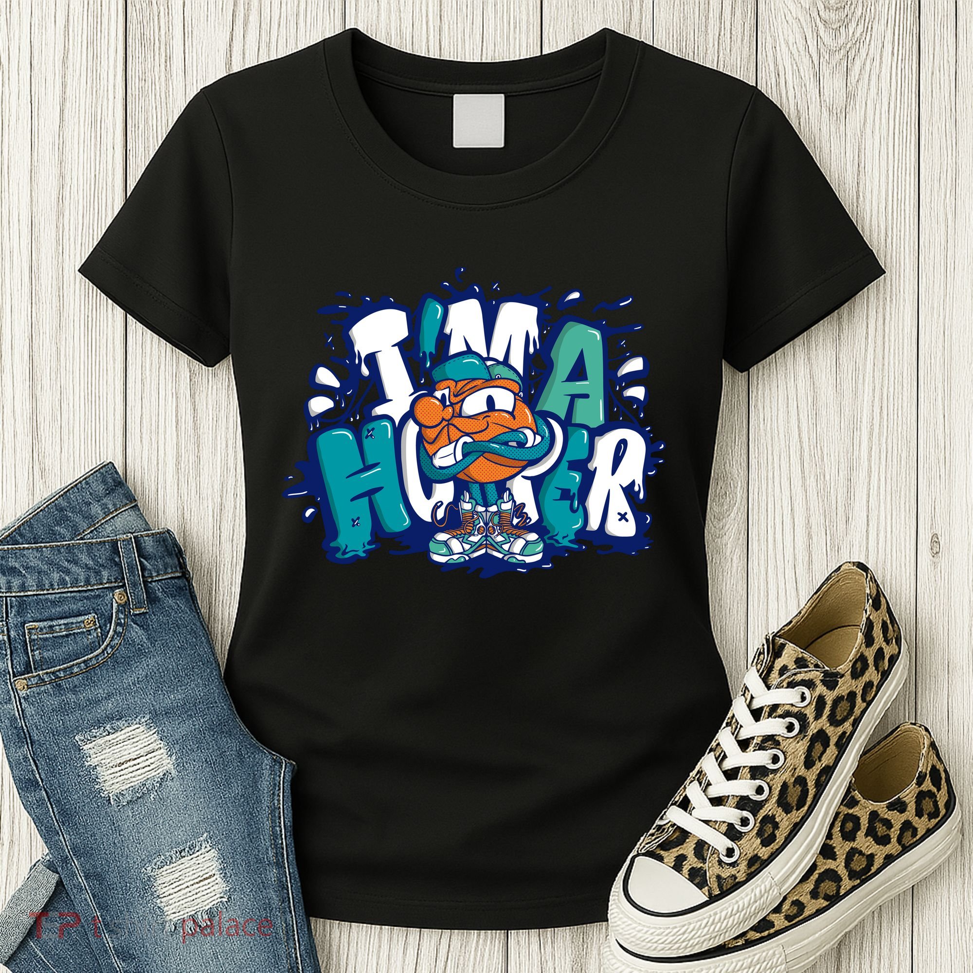 I'm A Hooper Basketball Graffiti Women's T-Shirt