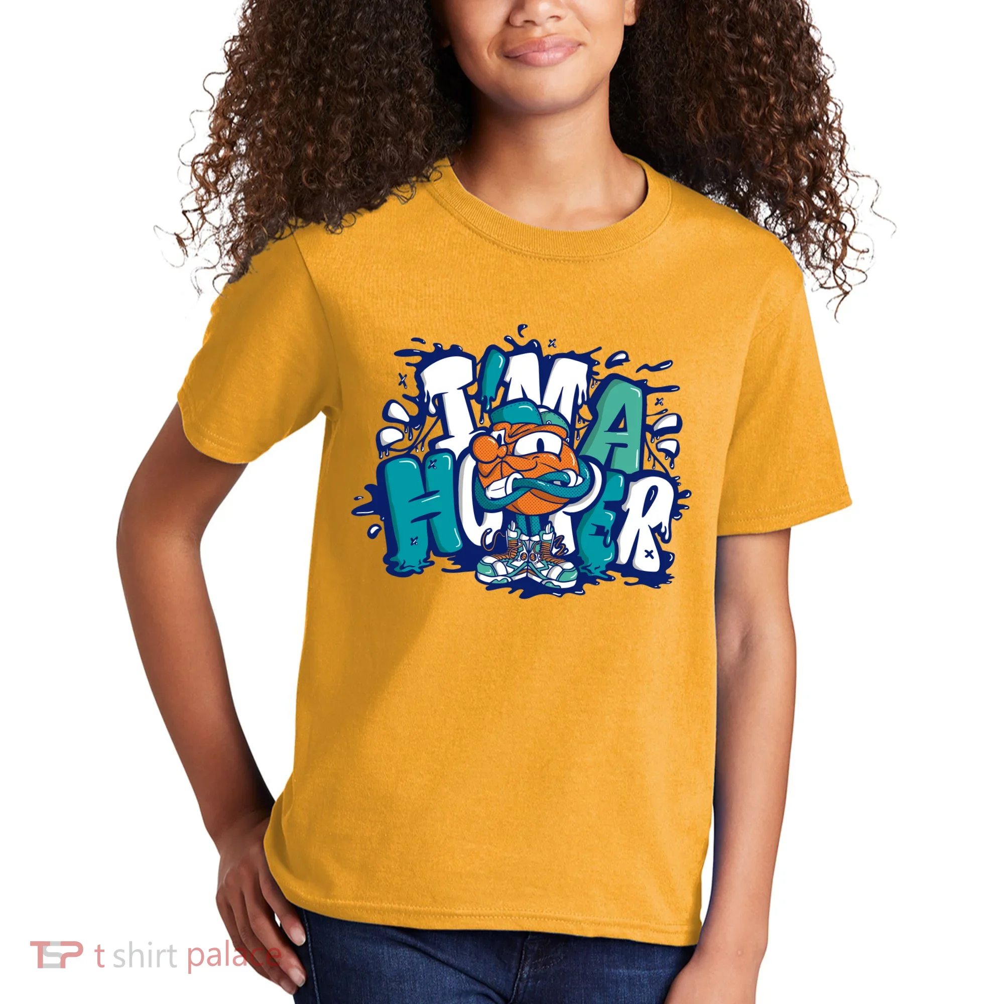I'm A Hooper Basketball Graffiti Kids T-Shirt