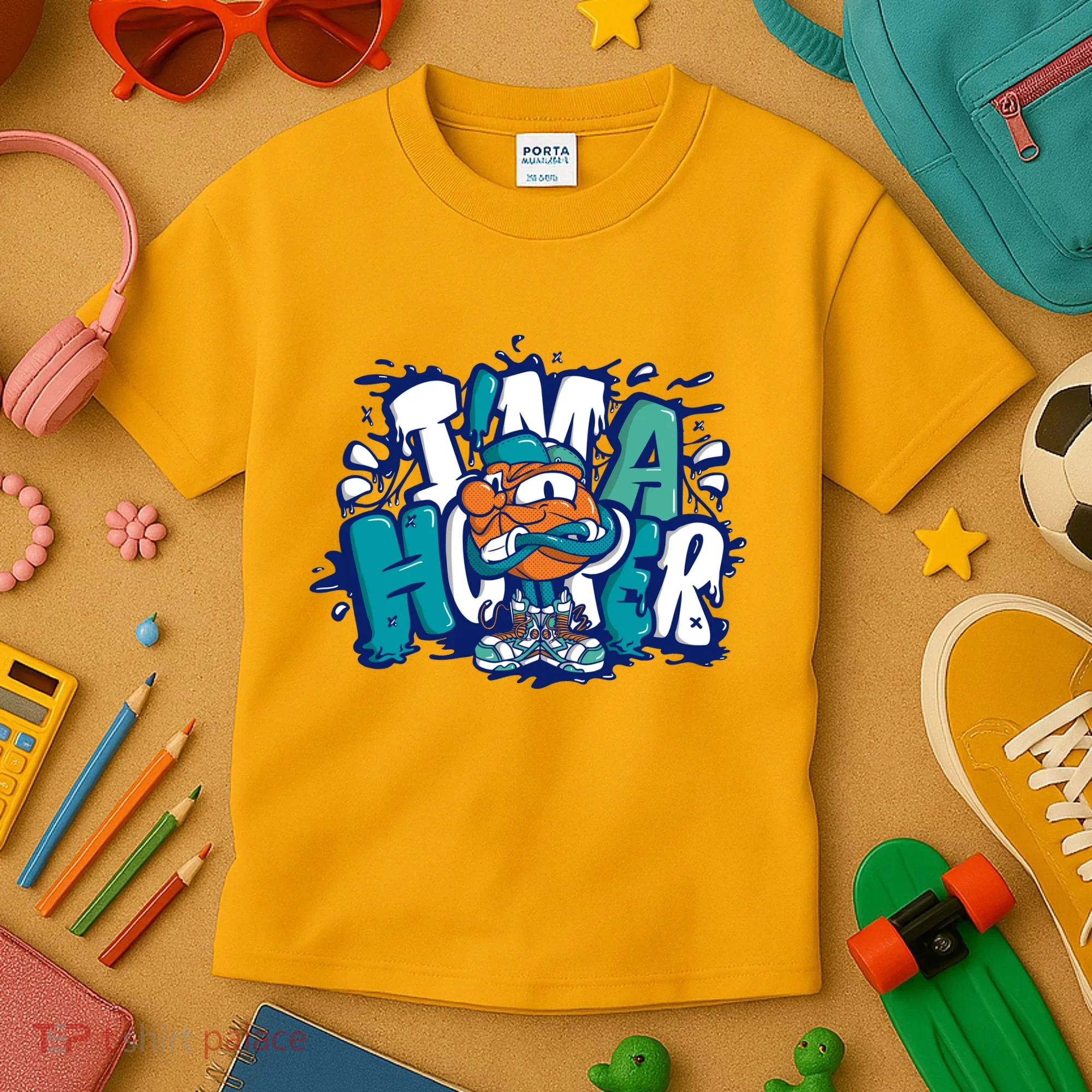I'm A Hooper Basketball Graffiti Kids T-Shirt
