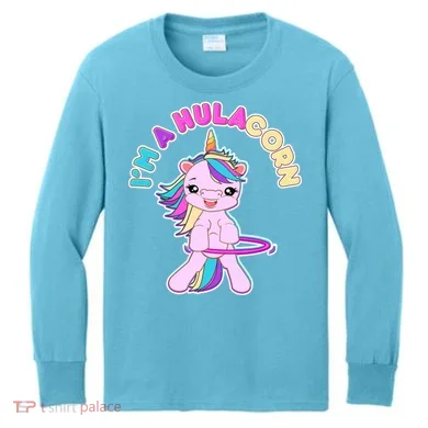 I'm A Hulacorn Kids Long Sleeve Shirt